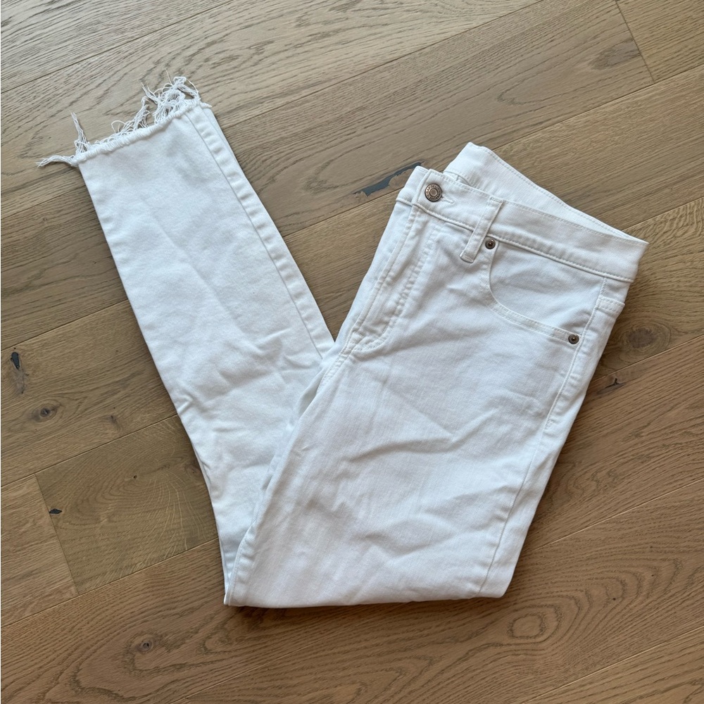 Gap High Rise White Skinny Jeans - Picture 6 of 7